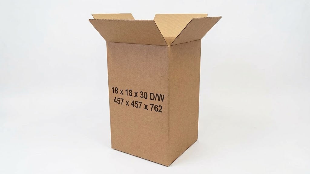 Premium 200gsm 3XL Cardboard Box — 18″× 18″× 30″ Heavy Duty Double‑Wall
